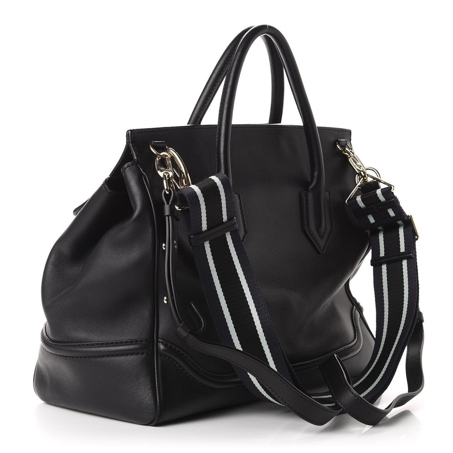 Calfskin Large Palazzo Empire Bag Black