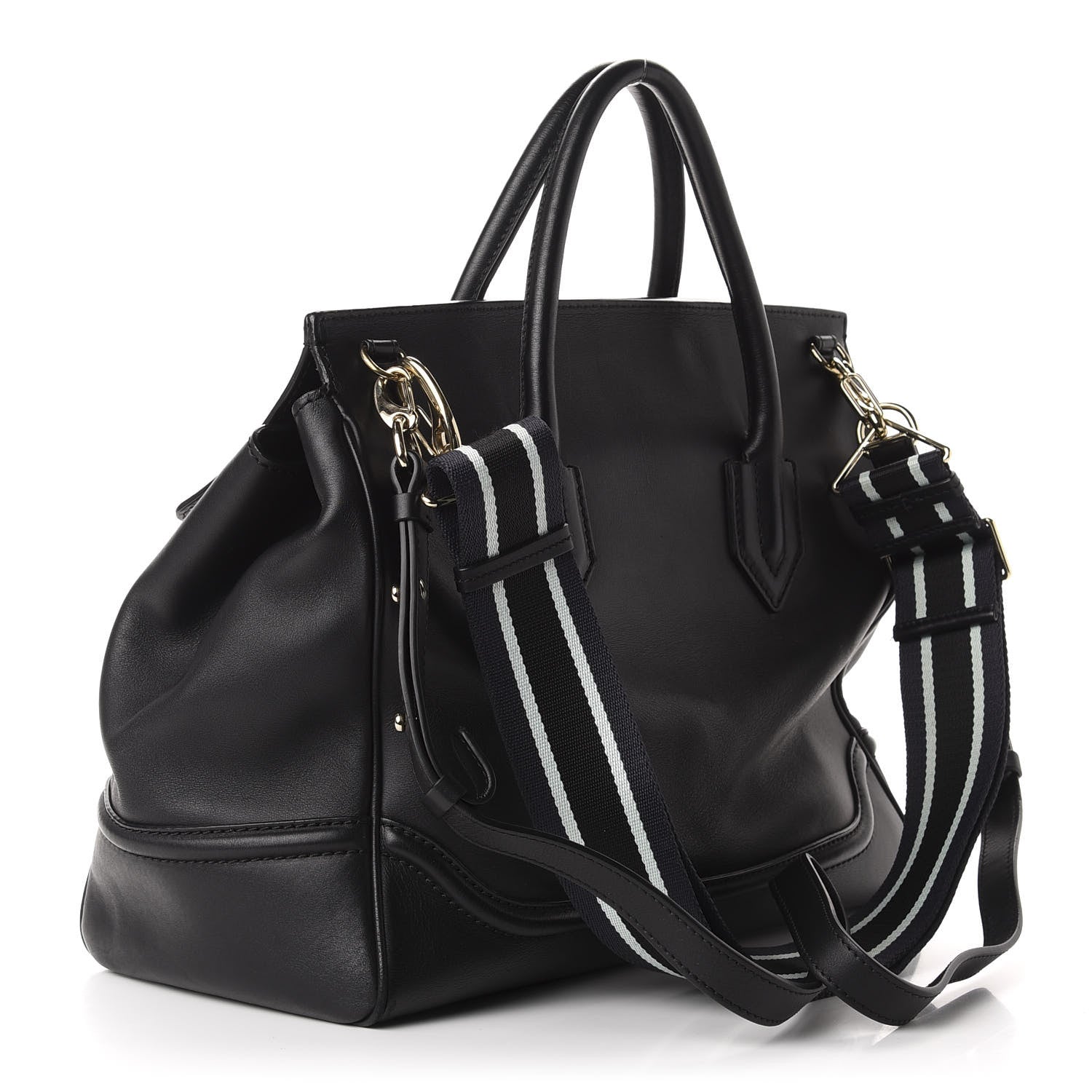 Versace Calfskin Large Palazzo Empire Bag Black 4 of 13