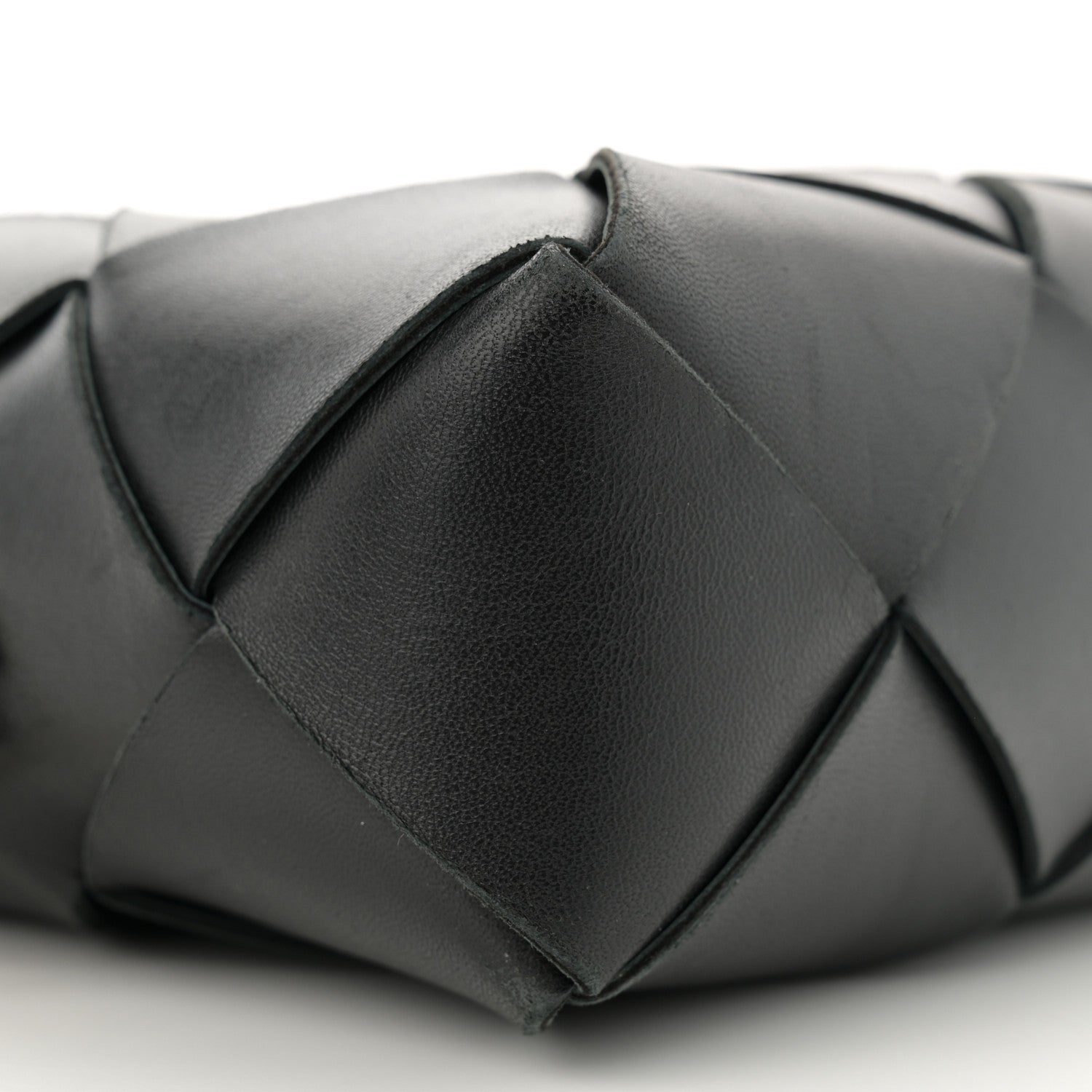 Bottega Veneta Lambskin Maxi Intrecciato Small Cassette Camera Bag Black 8 of 9