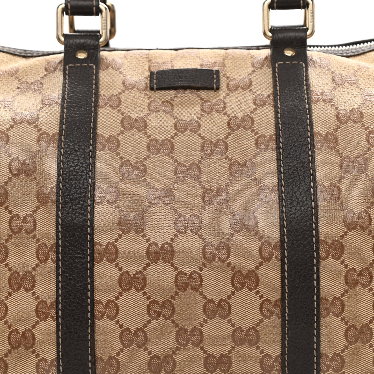Crystal Monogram Medium Joy Boston Dark Brown