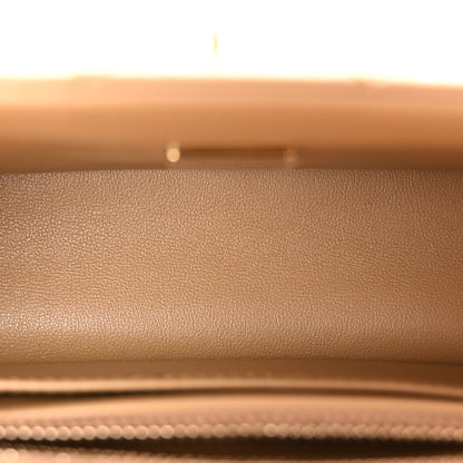 Chanel Lambskin Quilted Mini Rectangular Pearl Crush Flap Dark Beige 5 of 11