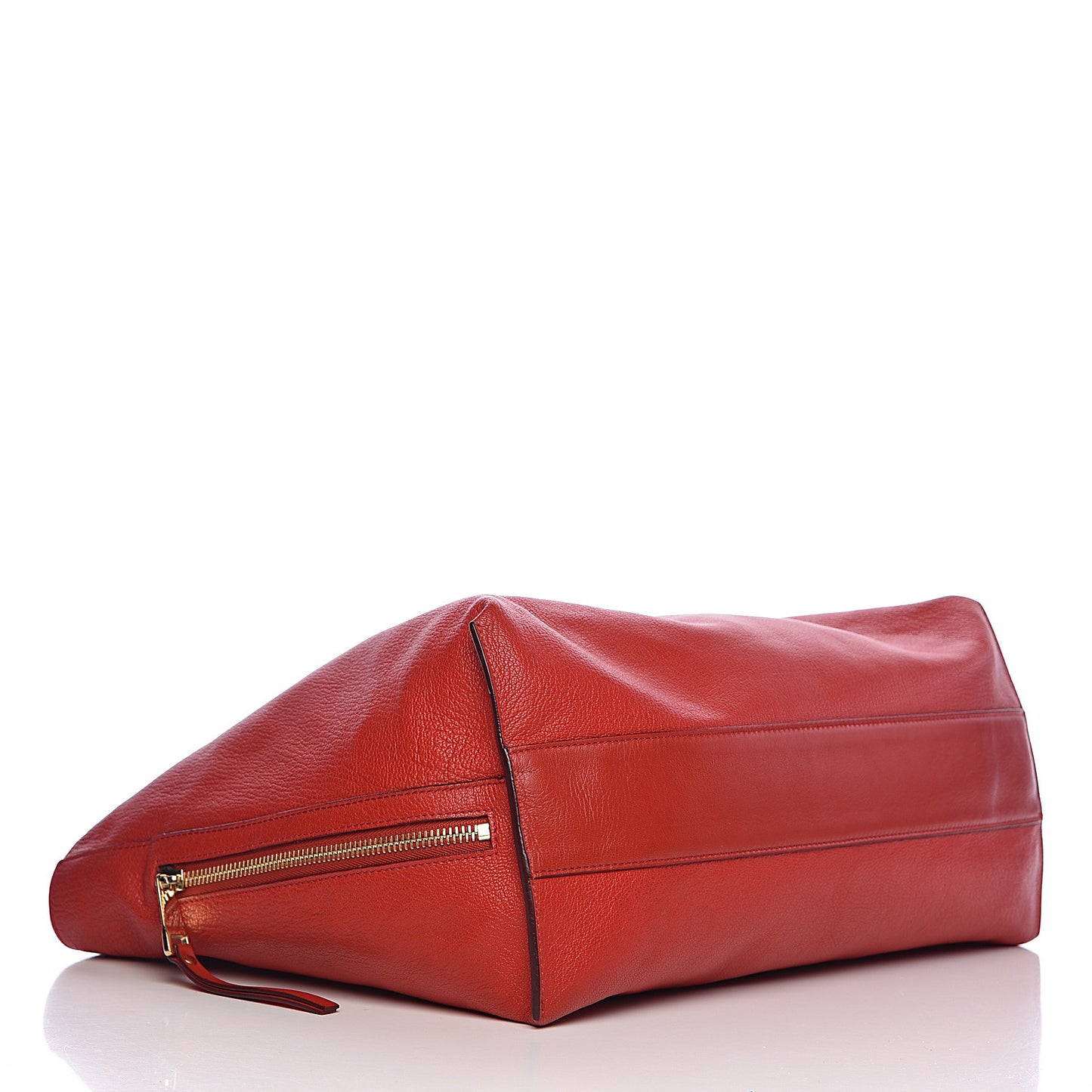 Goatskin Dilan East West Tote Red