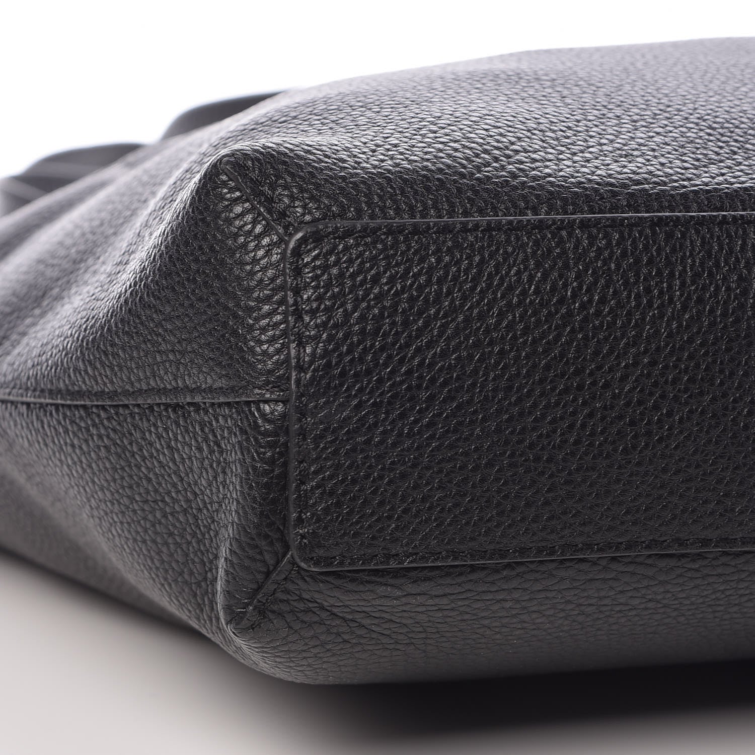 Burberry Grainy Calfskin Embossed Logo Tote Black 7 of 8