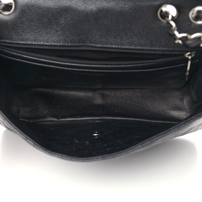 Chanel Caviar Quilted Jumbo Single Flap Black 5 of 12