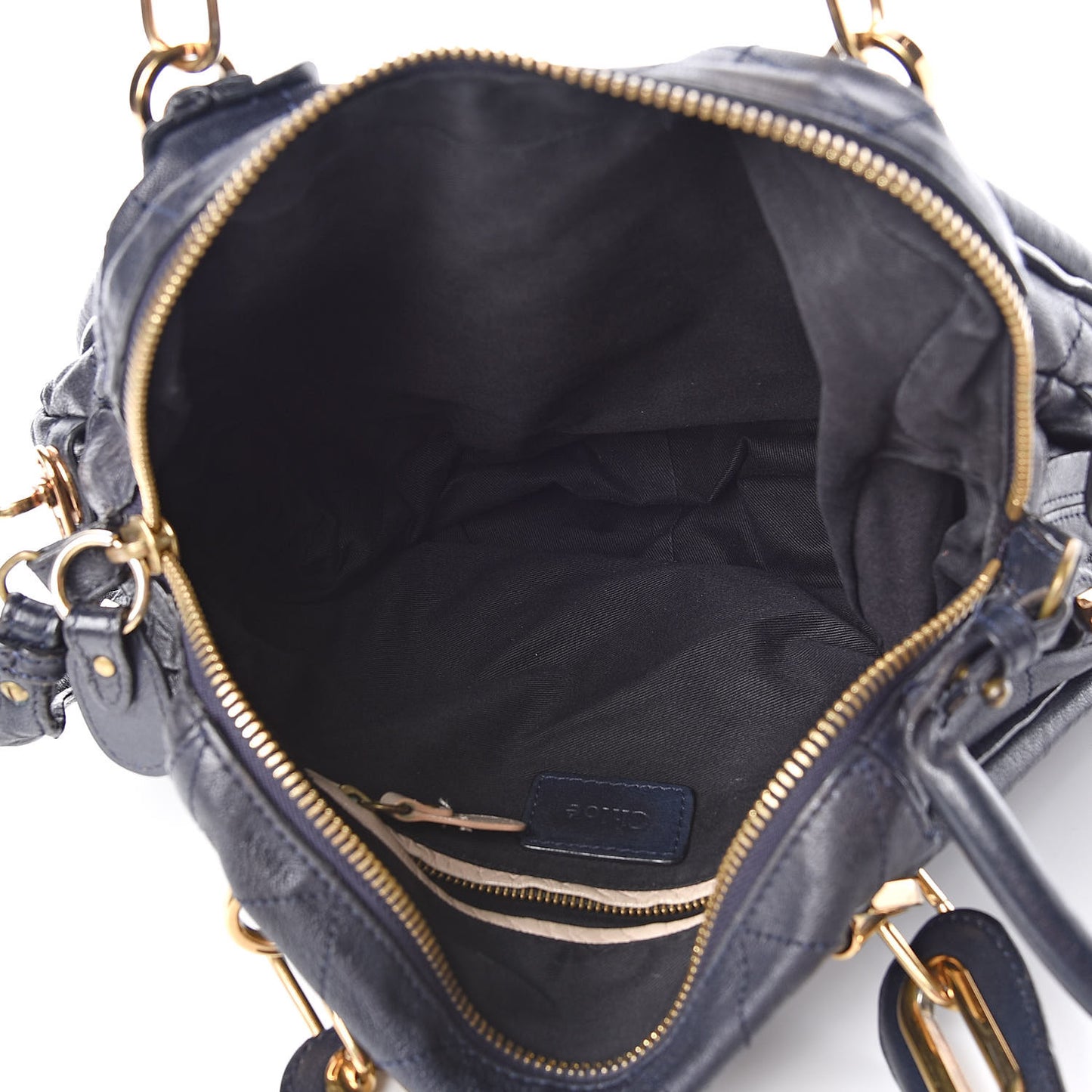 Sheepskin Stitched Medium Paraty Navy