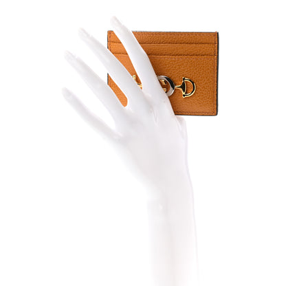 Gucci Grainy Calfskin Zumi Card Holder Sun Oil 2 of 6