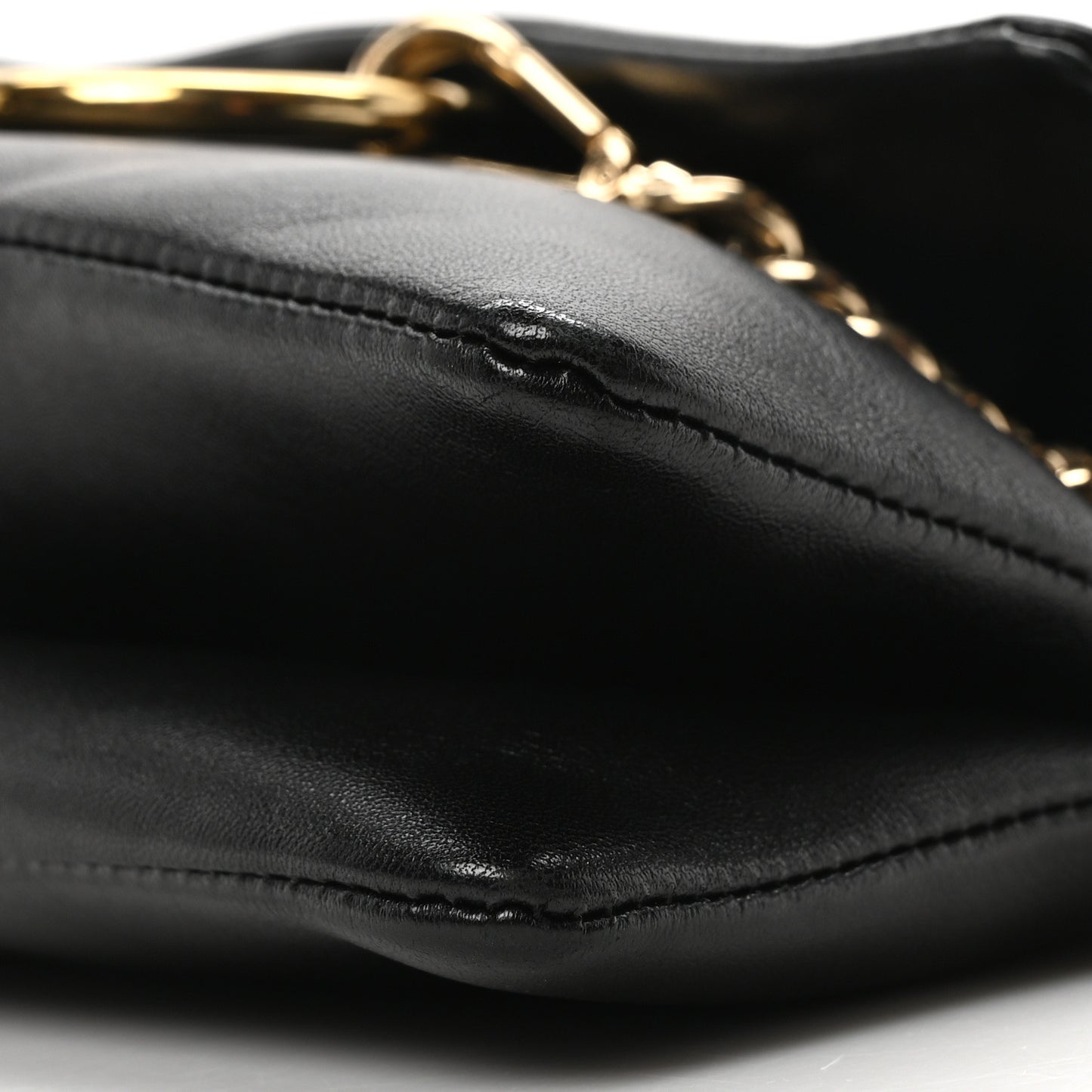 Lambskin Small Faye Top Handle Bag Black