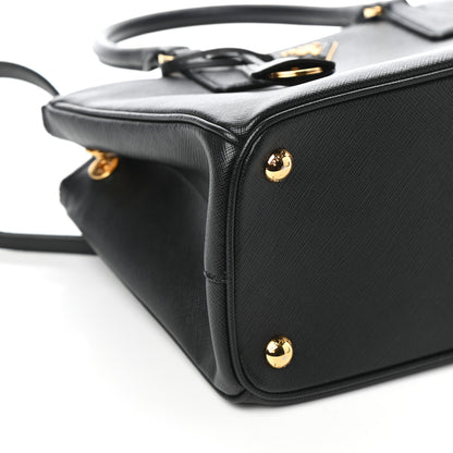 Prada Saffiano Small Galleria Double Zip Tote Black 15 of 25