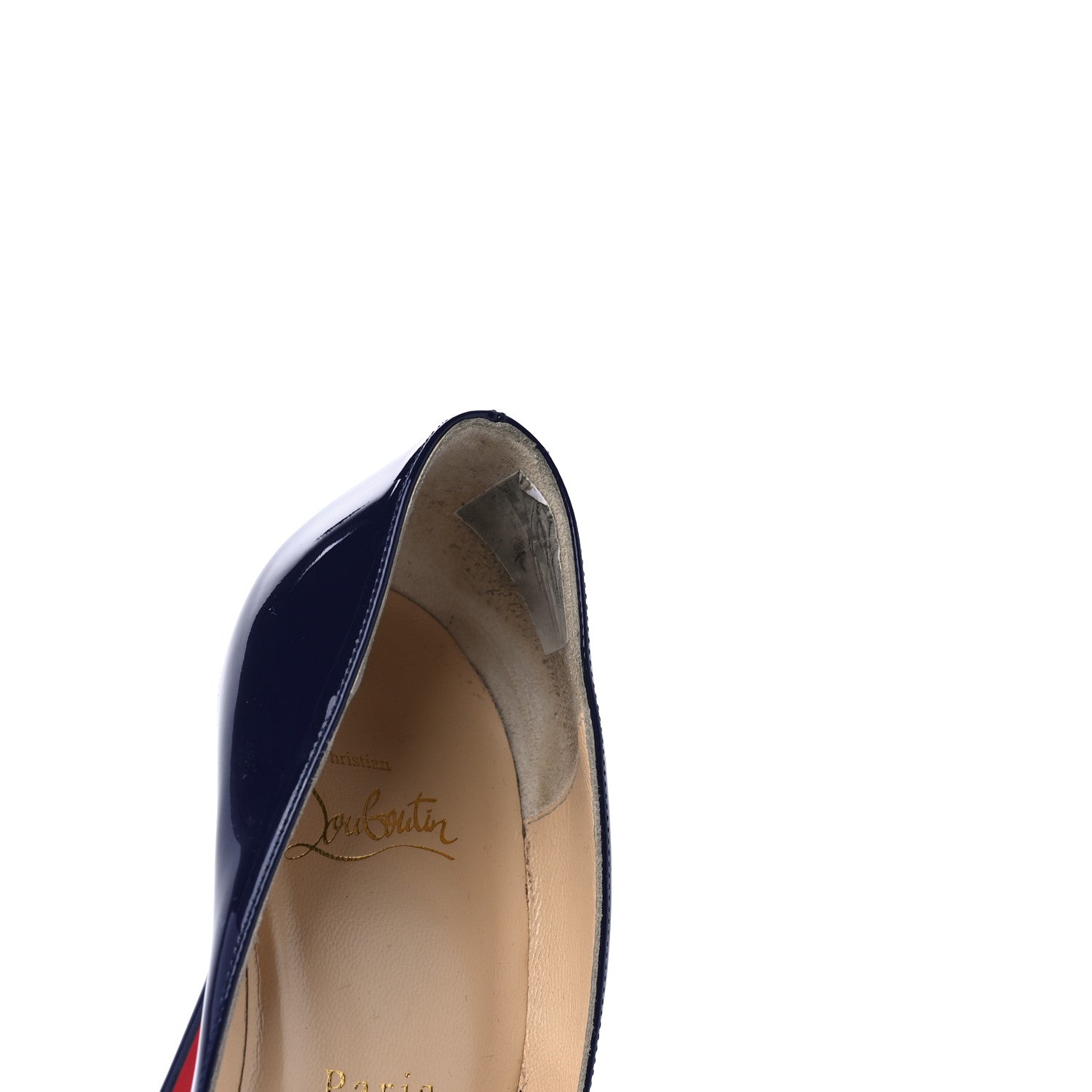 Christian Louboutin Patent Pigalle Follies 100 Pumps 38.5 China Blue 8 of 8