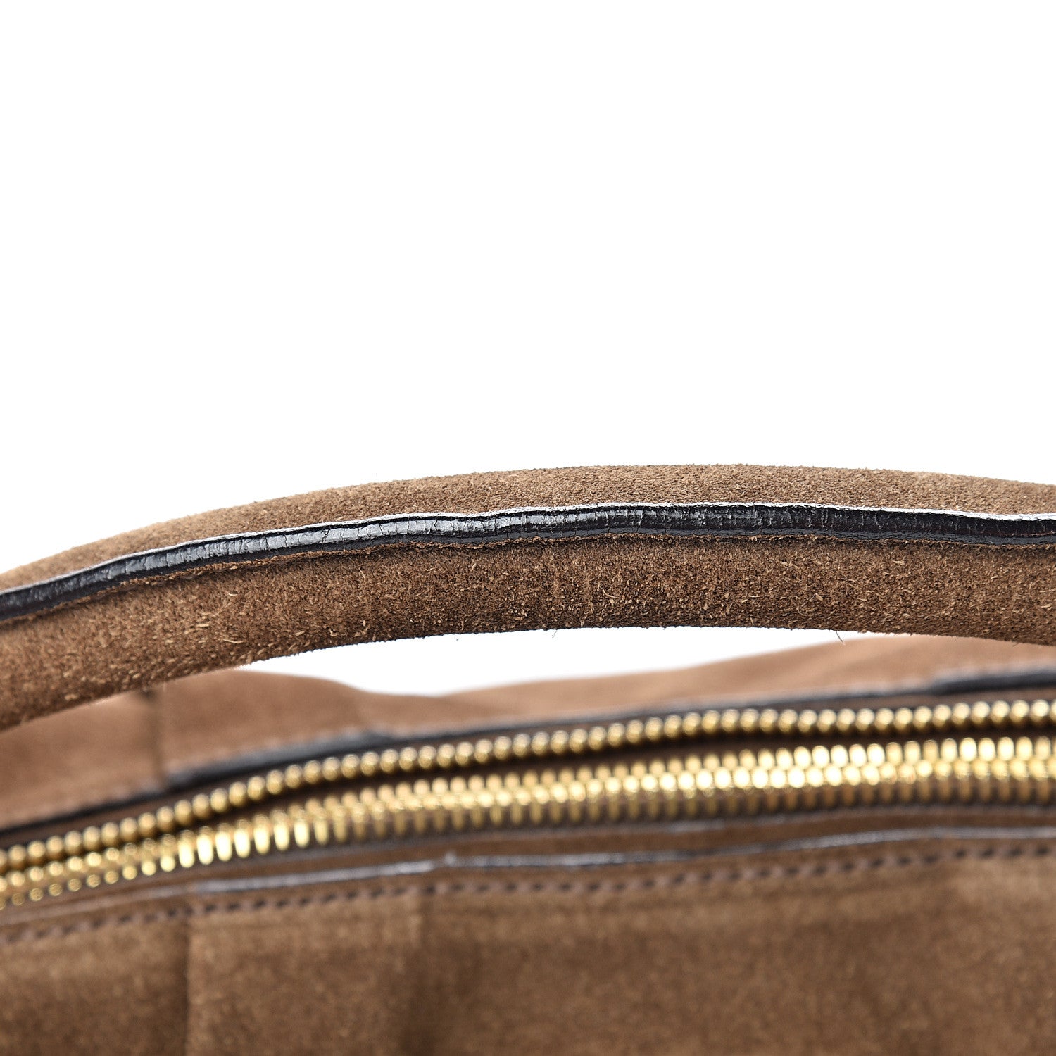 Prada Scamosciato Suede Hobo Brown 10 of 12