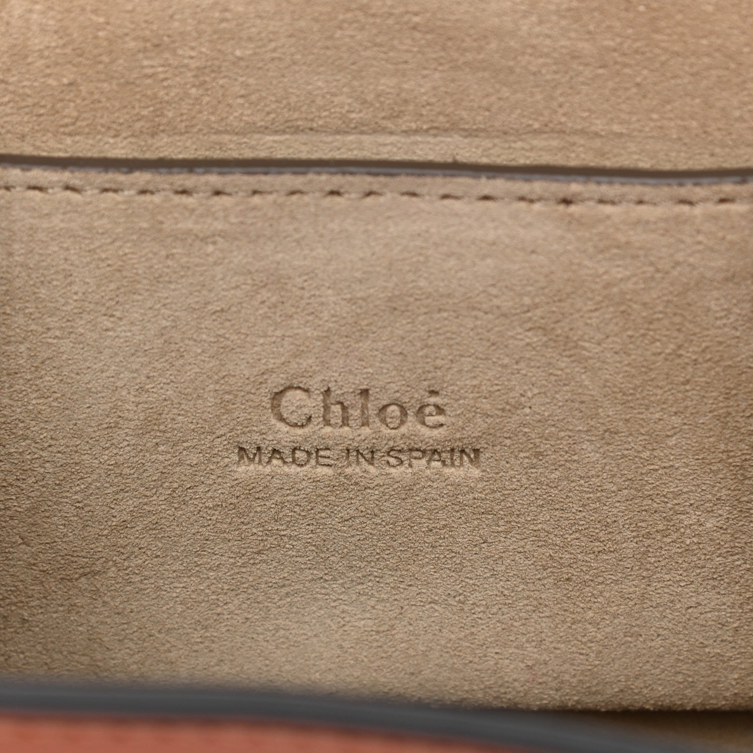 Chloe Suede Calfskin Mini Faye Bracelet Bag Tobacco 6 of 11