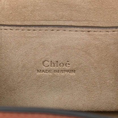Chloe Suede Calfskin Mini Faye Bracelet Bag Tobacco 6 of 11