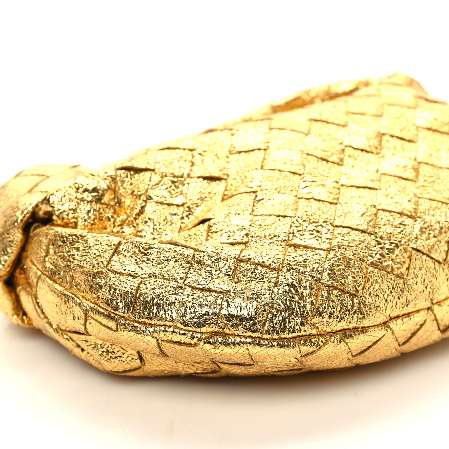 Bottega Veneta Metallic Nappa Intrecciato Mini Jodie Gold 9 of 10