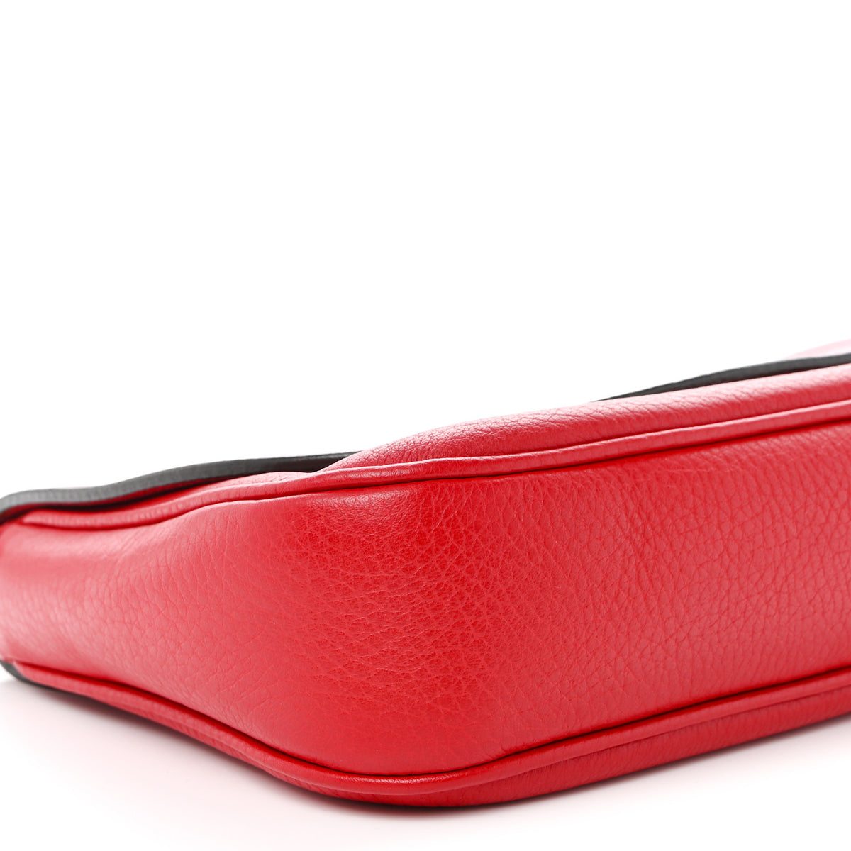 Gucci Pebbled Calfskin Medium Soho Flap Crossbody Tabasco Red 9 of 10