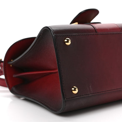Delvaux Box Calfskin Mini Brillant Satchel Burgundy 8 of 11