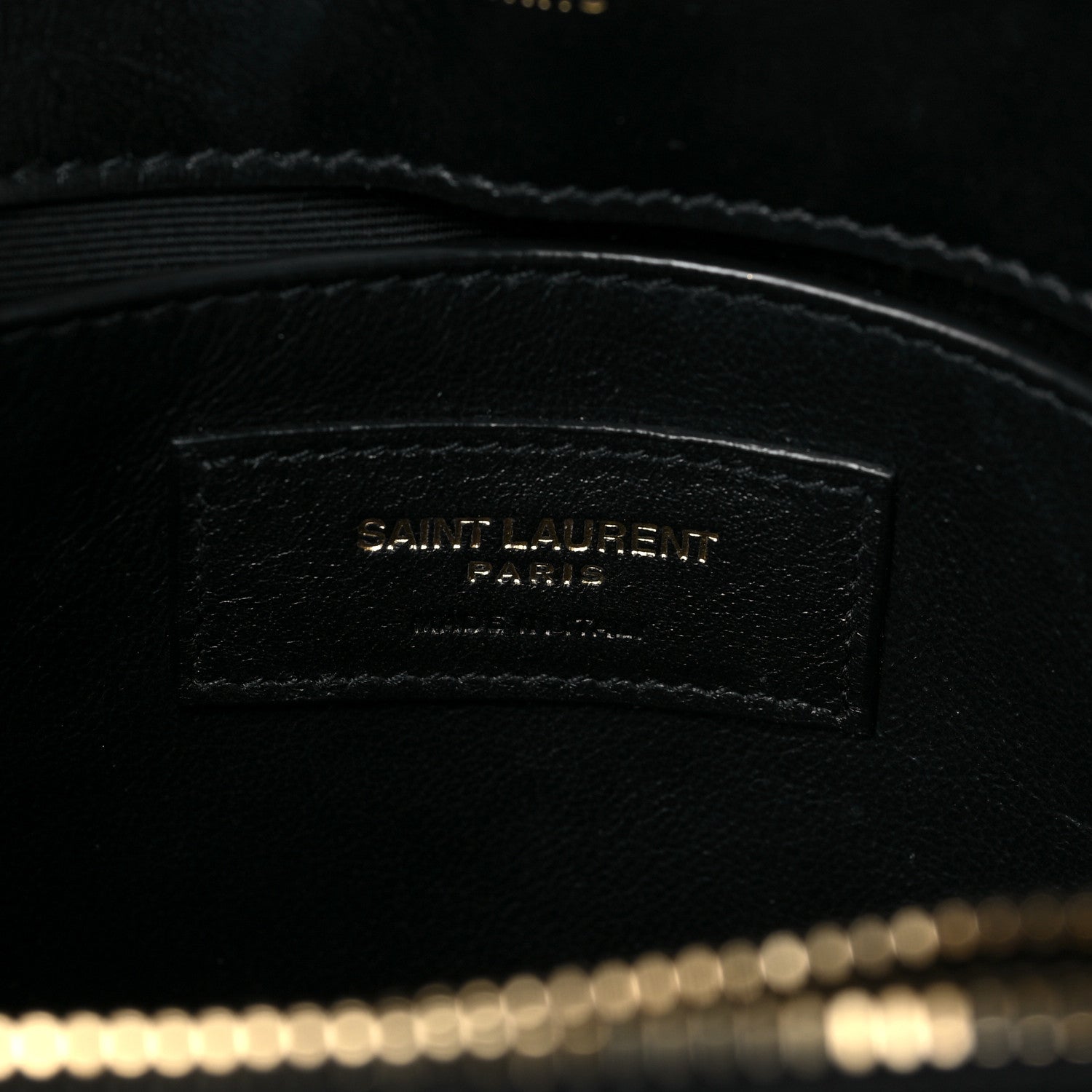 Saint Laurent Calfskin Y Quilted Monogram Small Loulou Chain Satchel Black 6 of 7