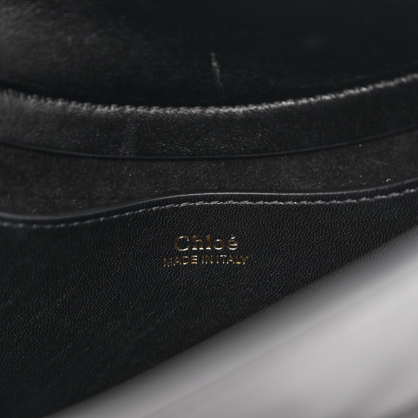 Small Grain Calfskin Kiss Bag Black