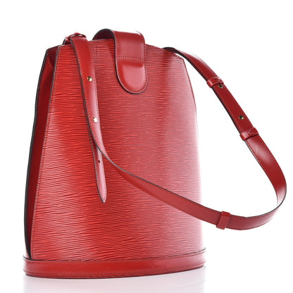 Louis Vuitton Epi Cluny Castillan Red 3 of 13