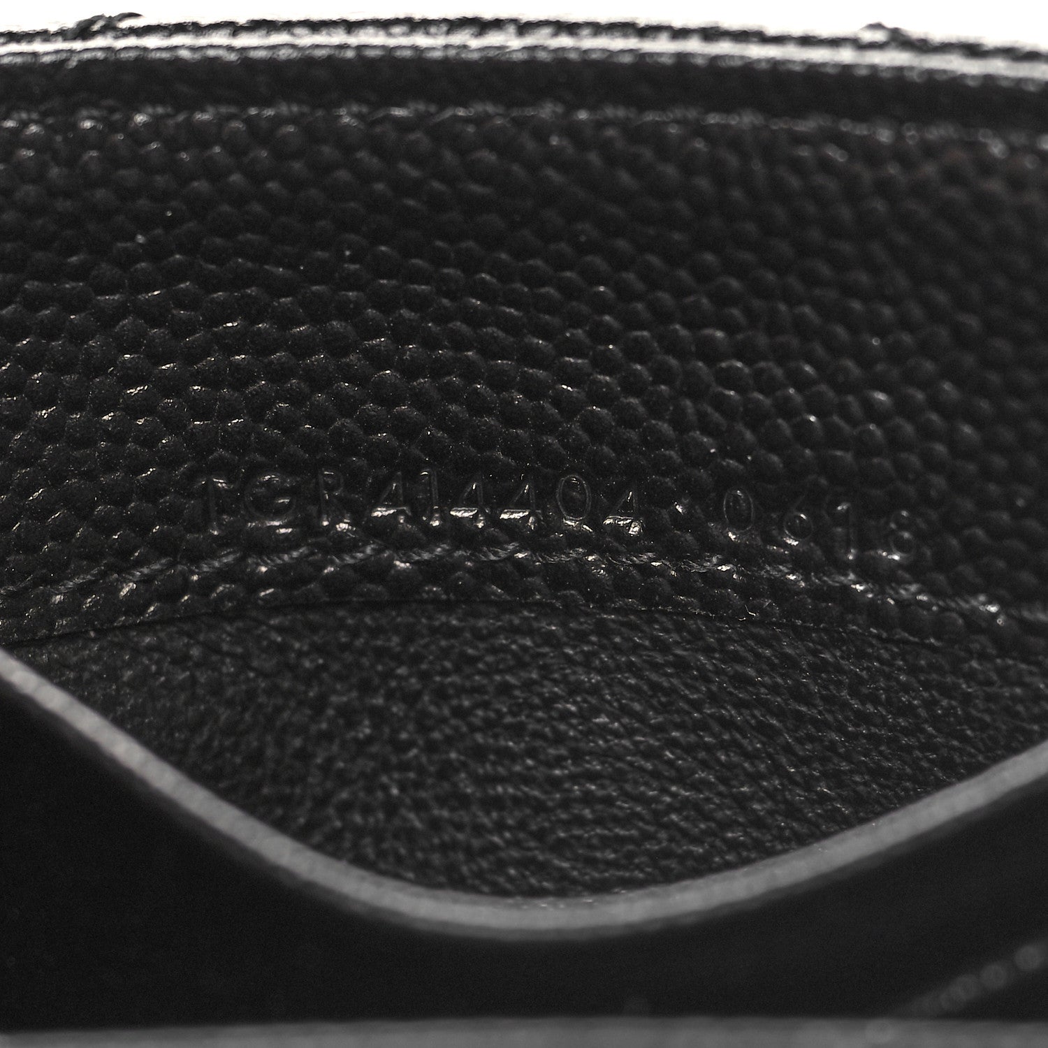 Saint Laurent Grain De Poudre Matelasse Chevron Small Monogram Envelope Wallet Black 7 of 9