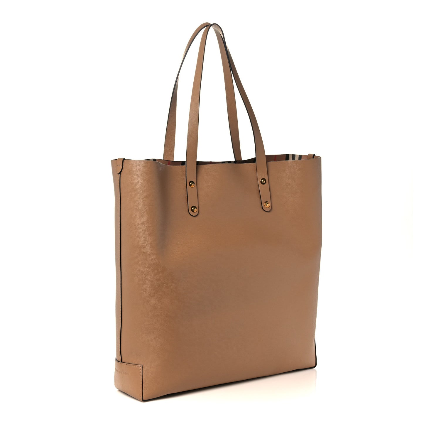Calfskin Embossed Crest Large Tote Light Camel