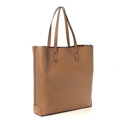 Burberry Calfskin Embossed Crest Large Tote Light Camel 3 of 11