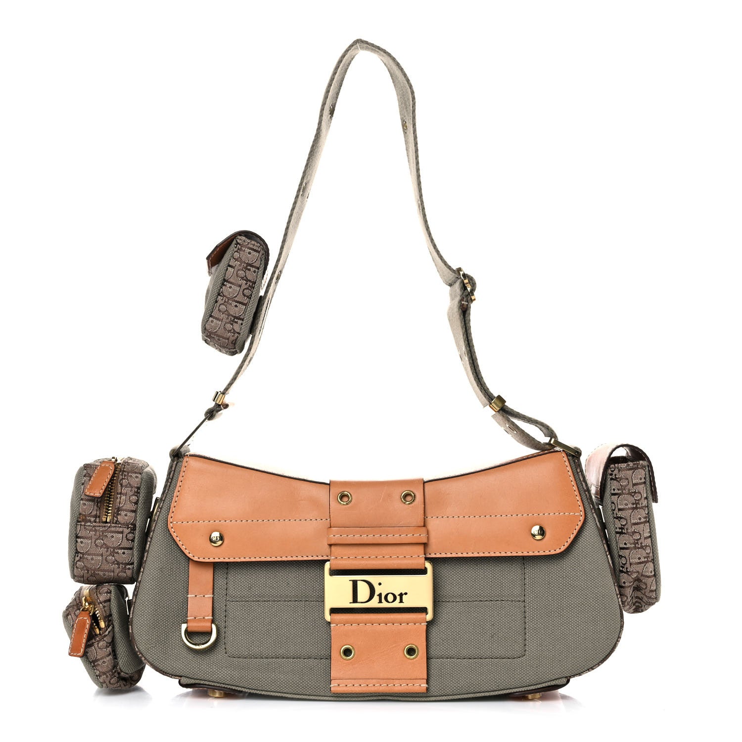 Christian Dior Denim Street Chic Shoulder Bag Grey 1 of 25