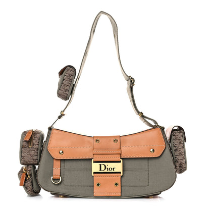 Christian Dior Denim Street Chic Shoulder Bag Grey 1 of 25