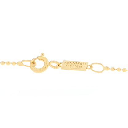 Jennifer Meyer 18K Yellow Gold Diamond Good Luck Pendant Necklace 5 of 6