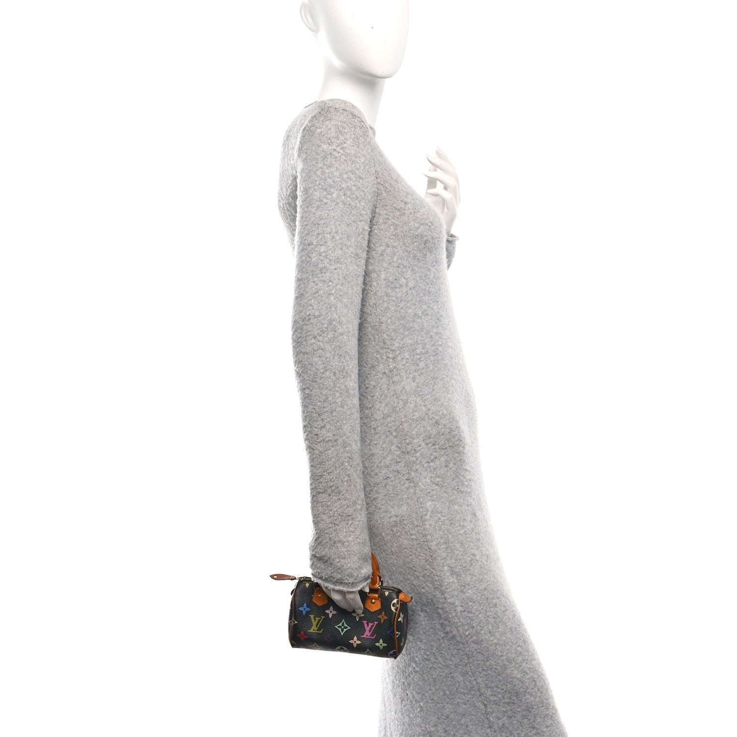 Louis Vuitton Monogram Multicolor Mini Sac HL Speedy Black 2 of 11