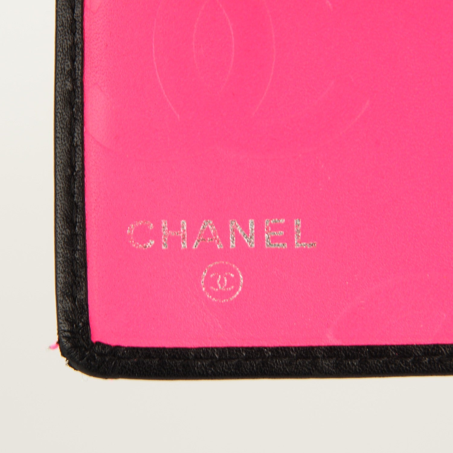Chanel Calfskin Quilted Cambon Yen Wallet Black White 5 of 7