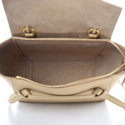Celine Laminated Calfskin Nano Belt Bag Gold 5 of 8