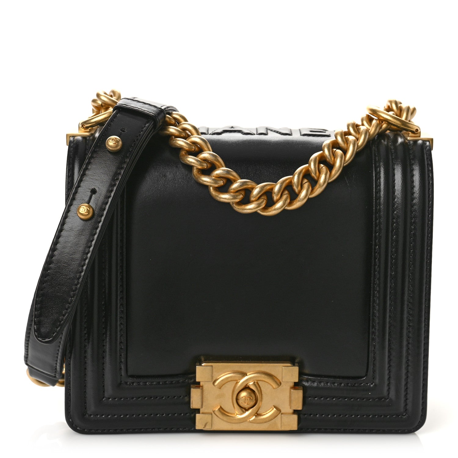 Chanel Calfskin Mini Boy Flap Black 1 of 9