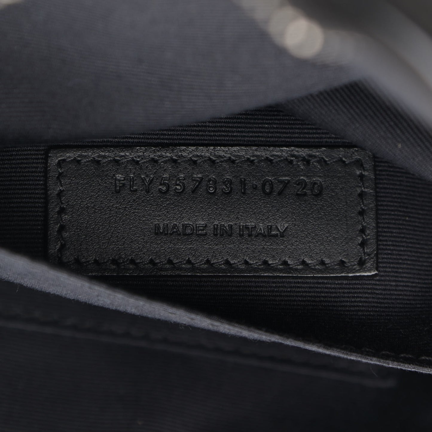 Nubuck Crocodile Embossed Classic Belt Bag Black