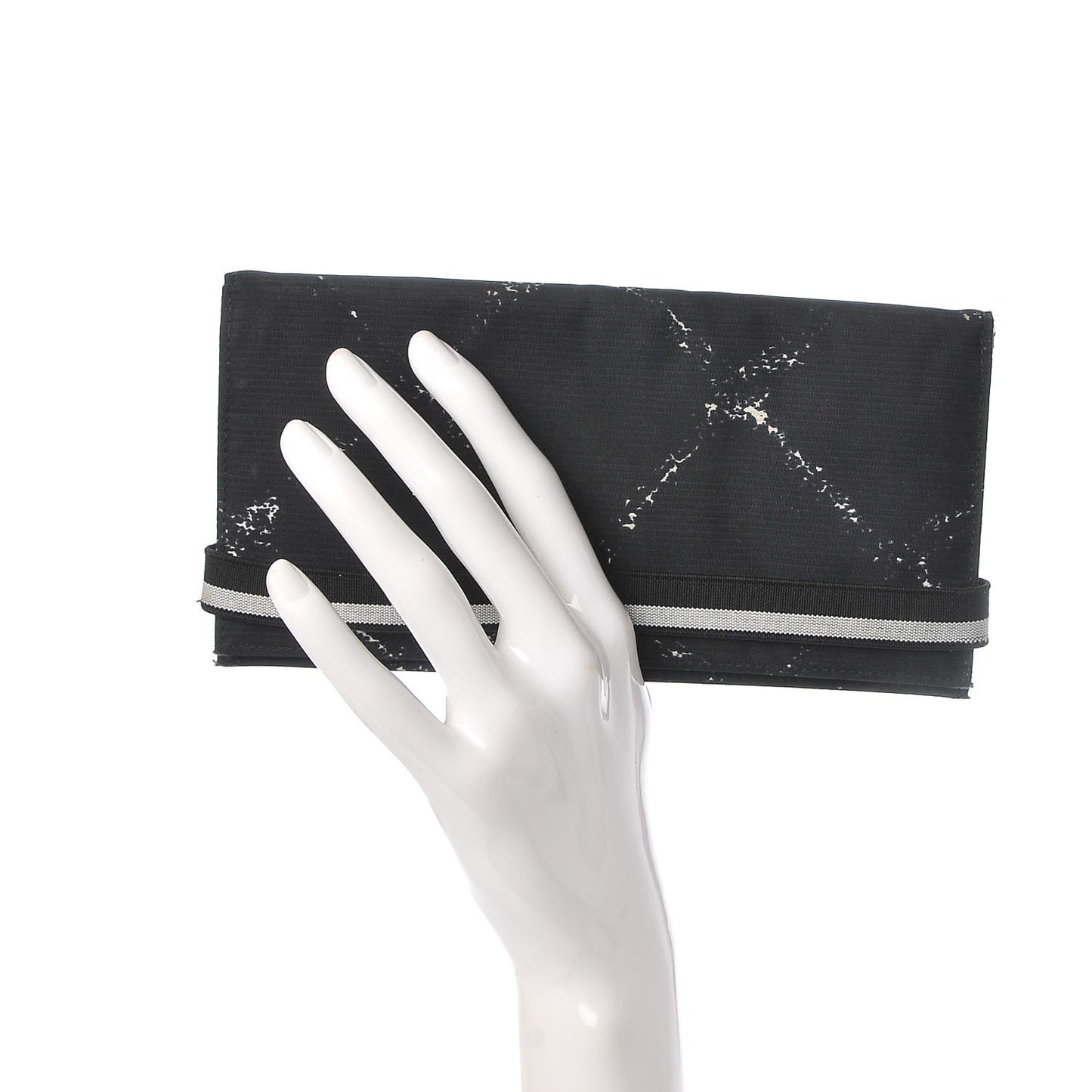 Nylon Travel Flap Wallet Black