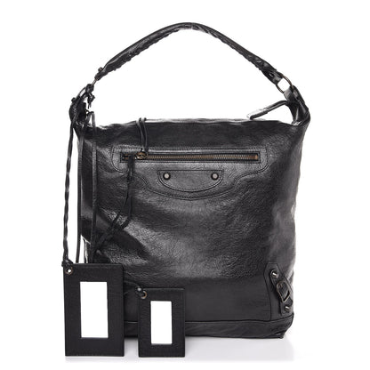 Balenciaga Agneau Classic Hardware Day Hobo Black 1 of 7
