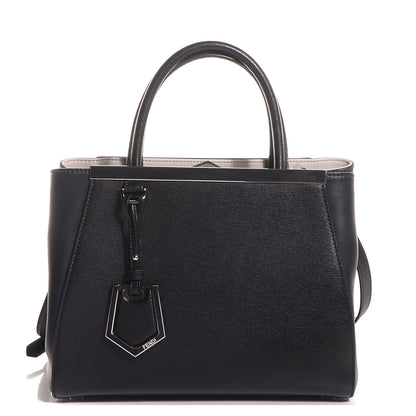 Fendi Vitello Elite Petite 2jours Tote Black 1 of 9