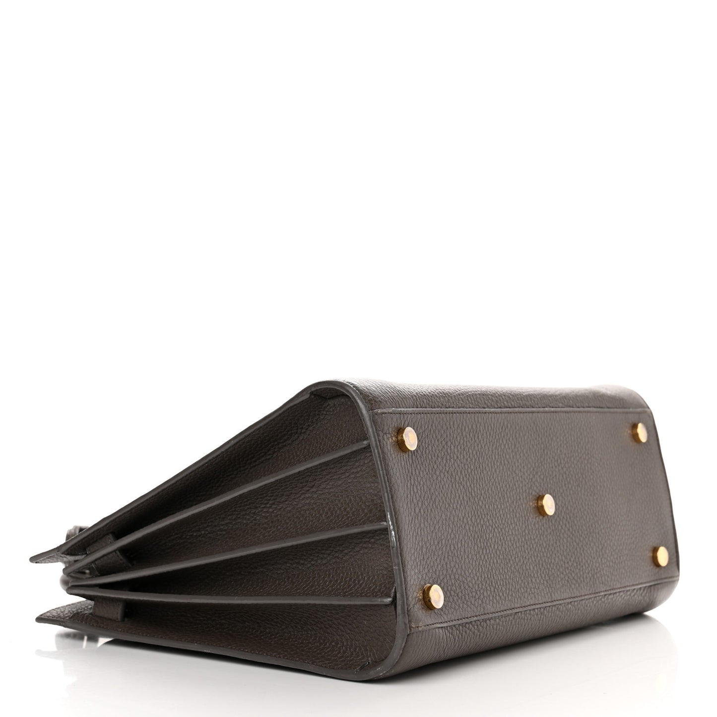 Grained Calfskin Small Sac De Jour Fog