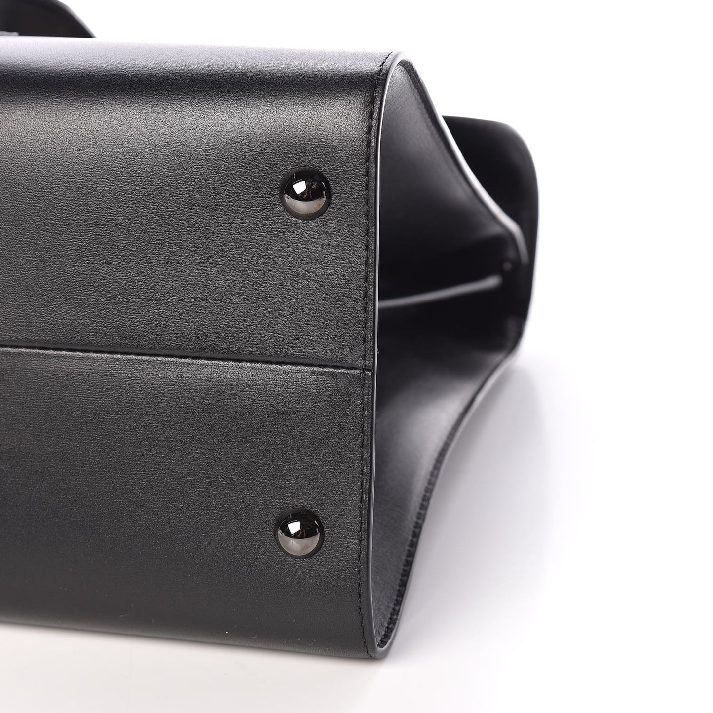 Calfskin MM L'Humour Brillant Satchel Black