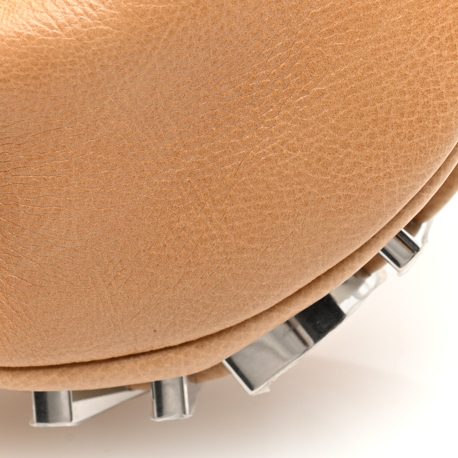 Fendi Vitello Grace Nano Fendigraphy Hobo Charm Beige 10 of 11