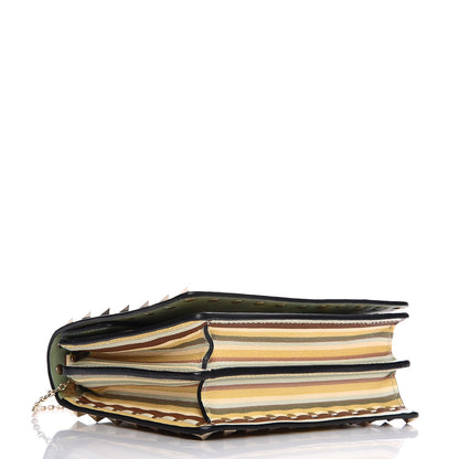 Valentino Garavani Vitello Native Couture 1975 Rockstud Wallet on Chain Multicolor 4 of 8