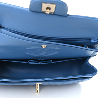 Chanel Caviar Quilted Small Double Flap Blue 4 of 10