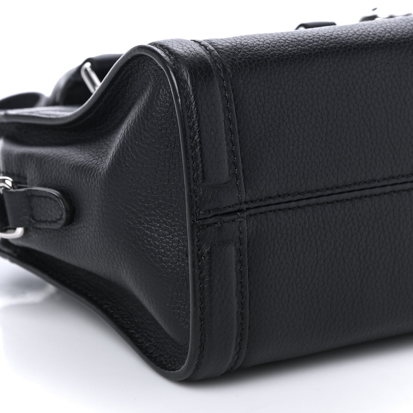 Pebbled Calfskin Mini Padlock Navy