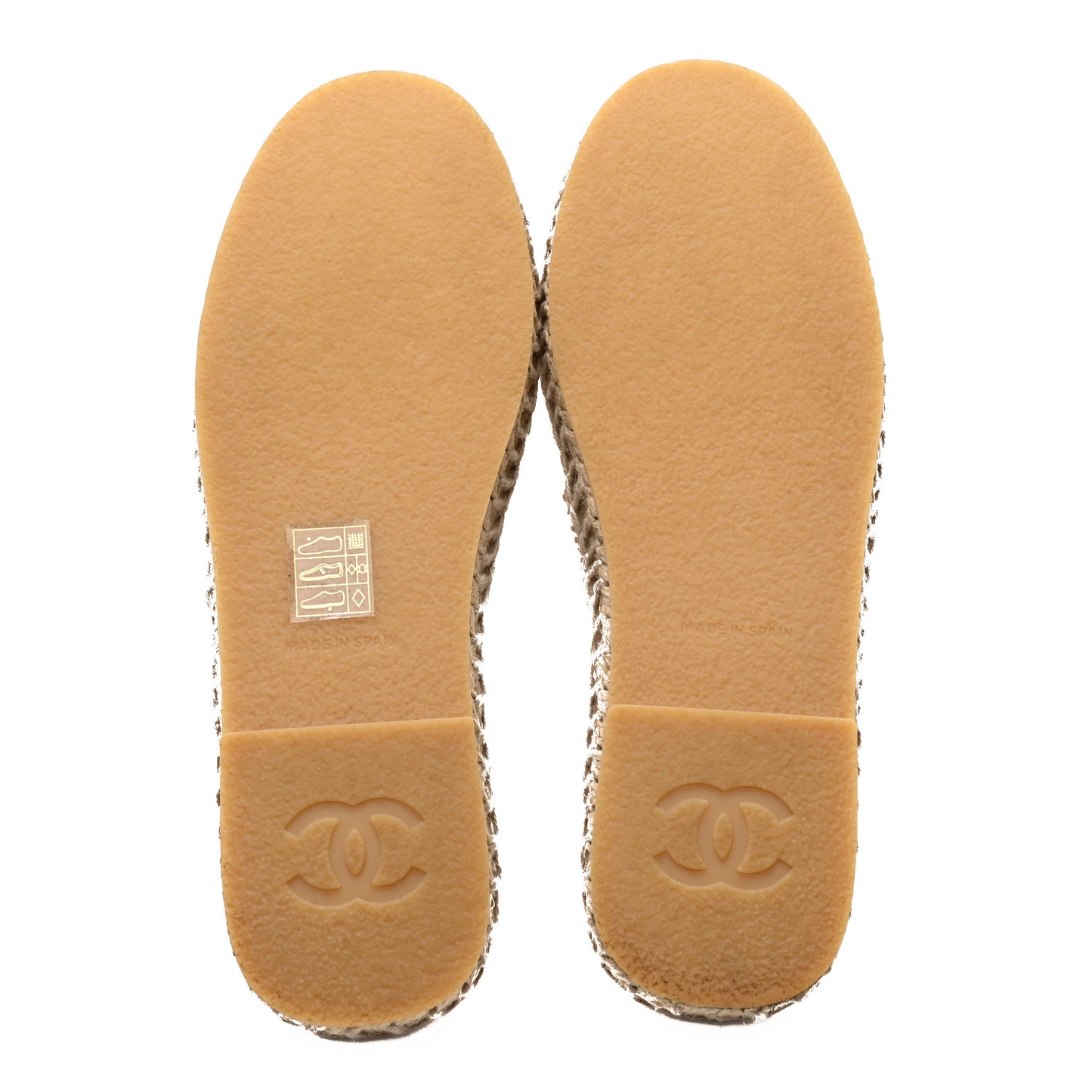 Denim CC Espadrille Mules 36 White Black
