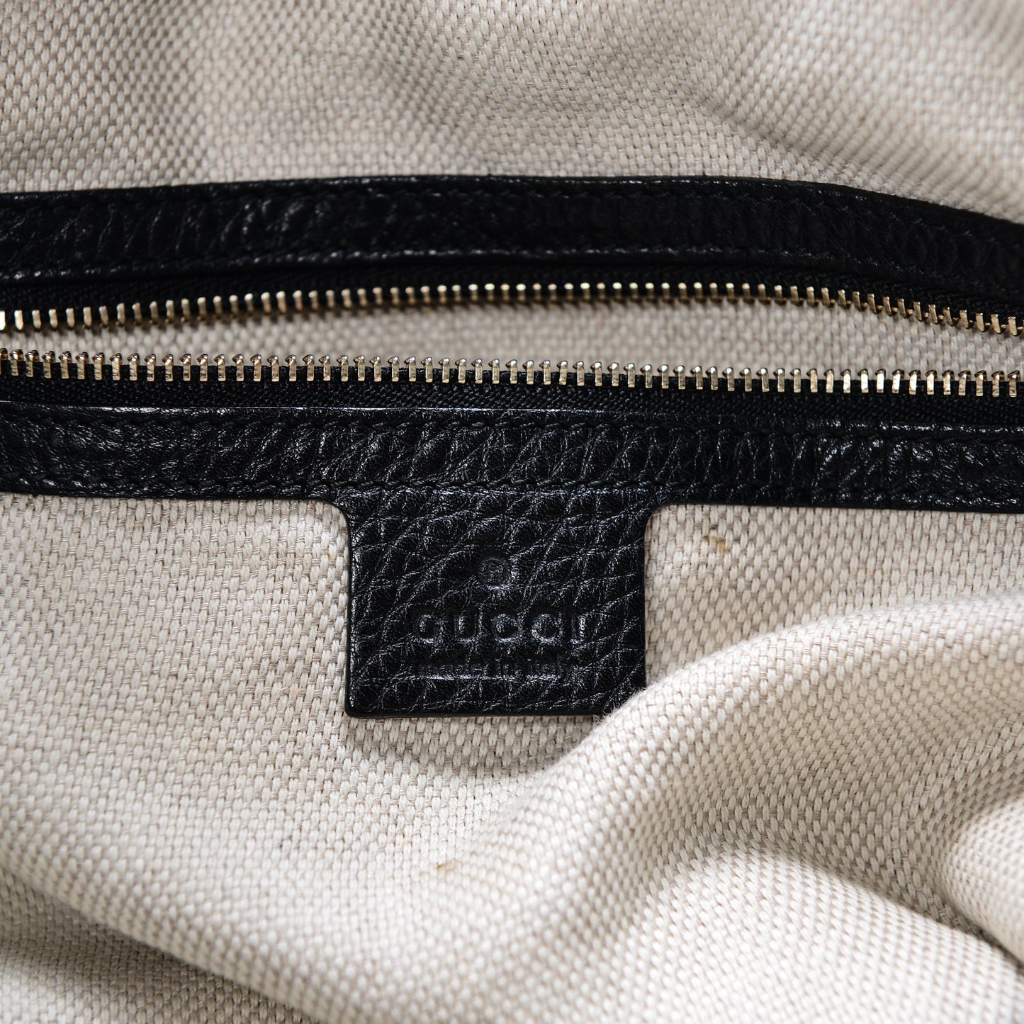 Pebbled Calfskin Medium Soho Shoulder Bag Black