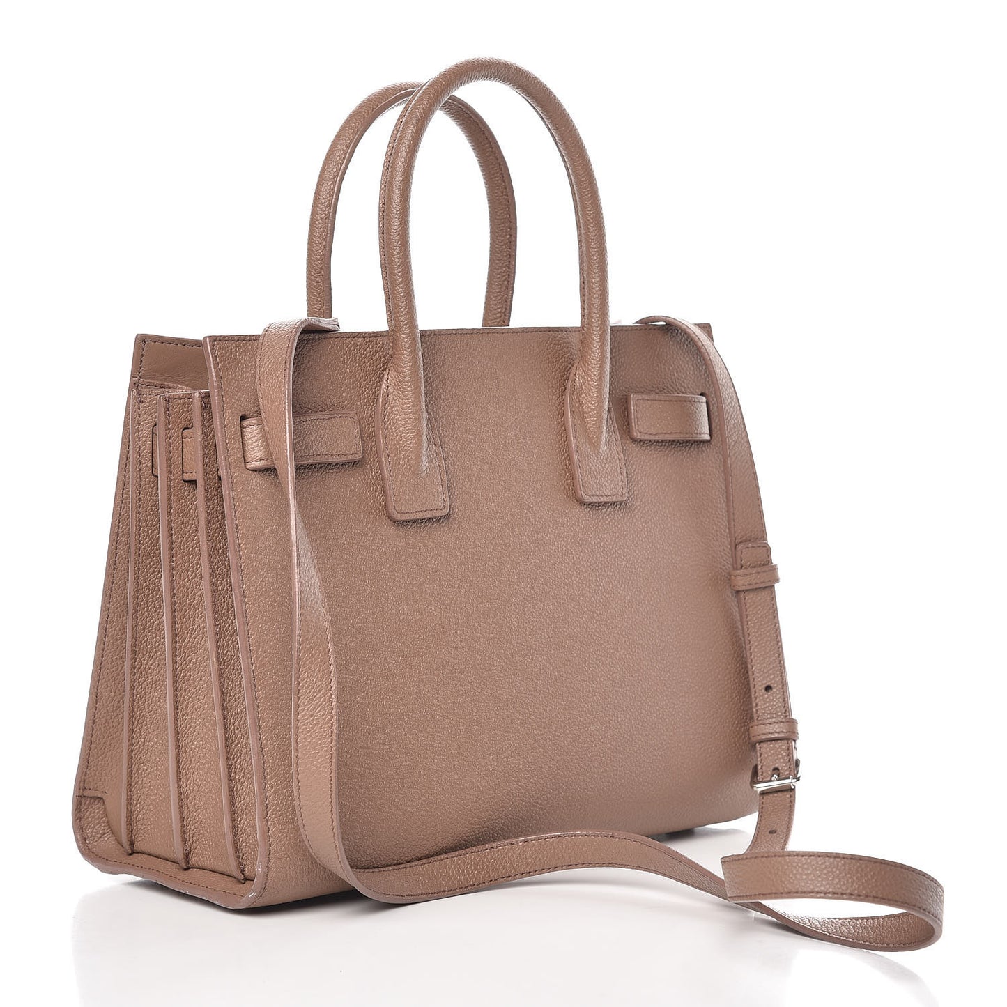 Grained Calfskin Baby Sac De Jour Taupe