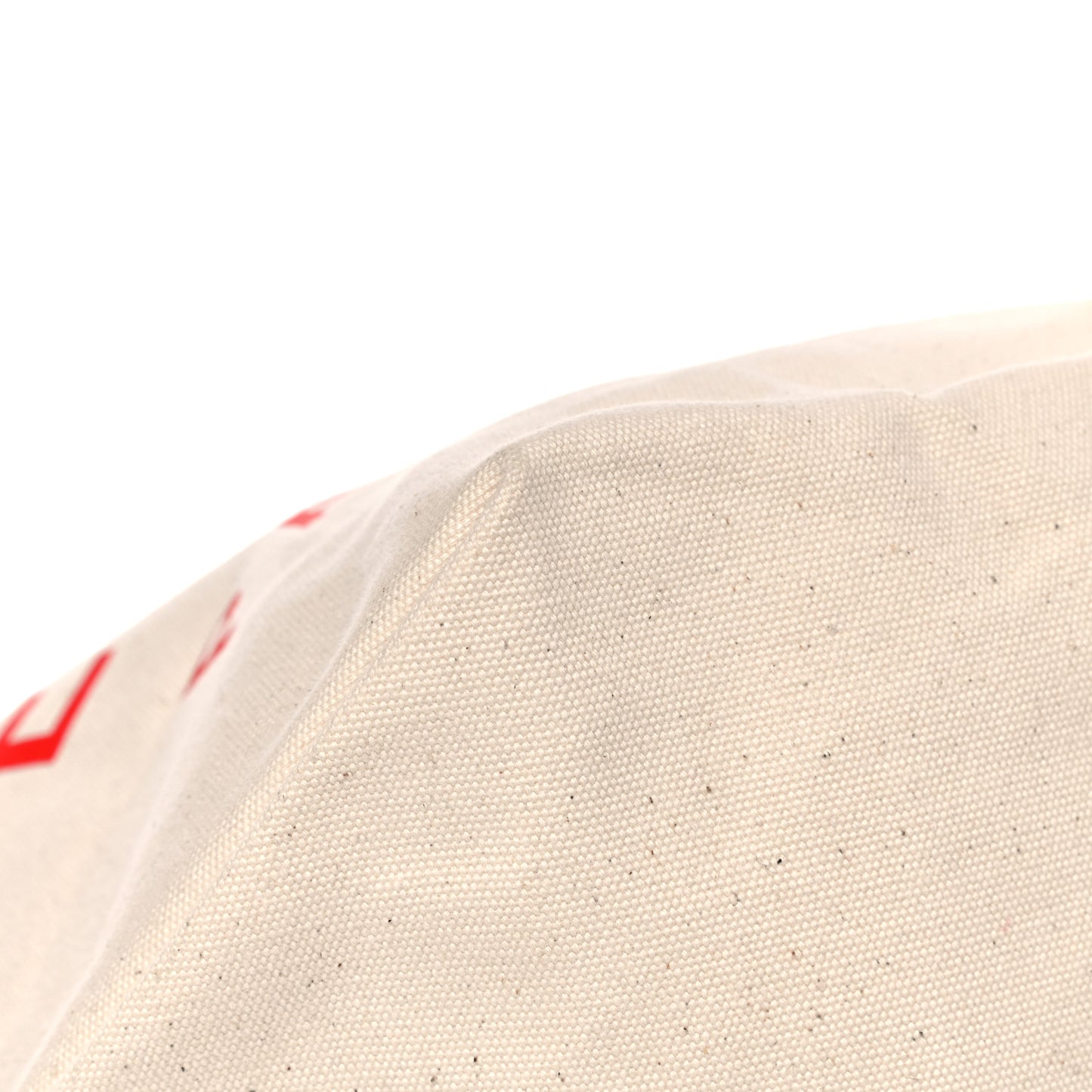Textile Small Made In Tote Natural Red