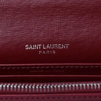 Saint Laurent Calfskin Monogram Sunset Chain Wallet Palissandre 6 of 8