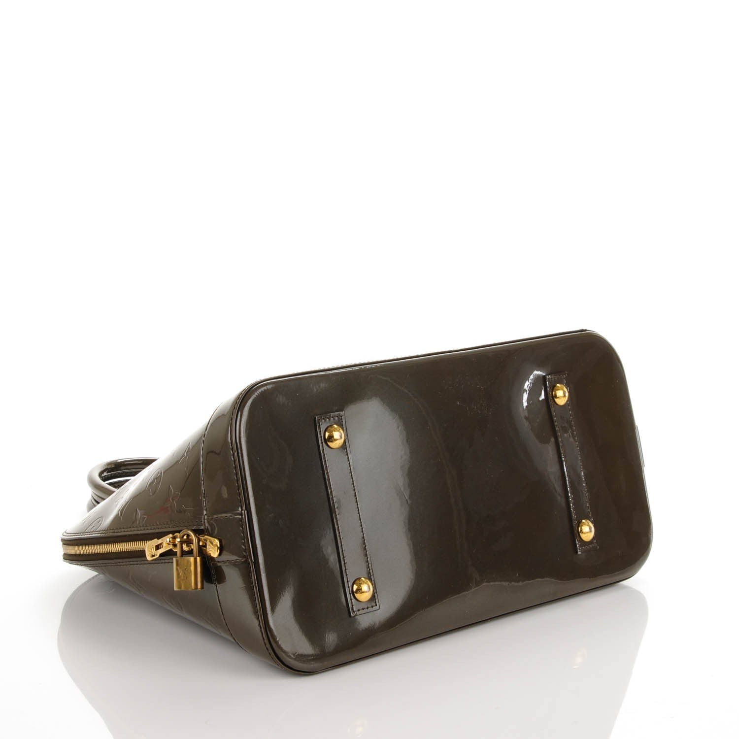 Louis Vuitton Vernis Alma GM Vert Bronze 4 of 10