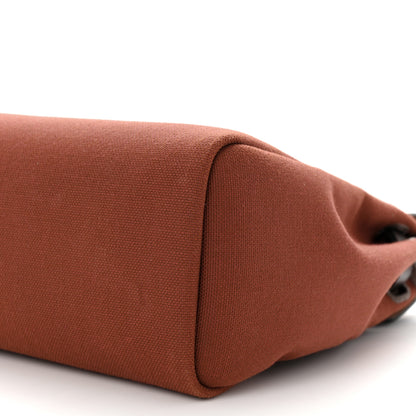 Hermes Vache Hunter Toile Herbag Zip Retourne 31 PM Rouge H Ebene 11 of 13