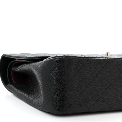 Chanel Caviar Quilted Jumbo Double Flap Black 9 of 11